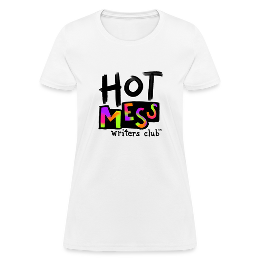 Hot Mess Writer's Logo Large - white